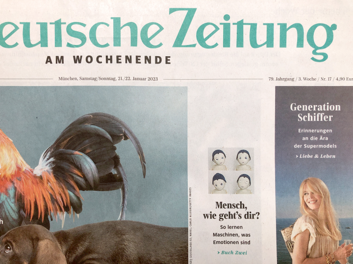 Navel on the front page of the Süddeutsche Zeitung!